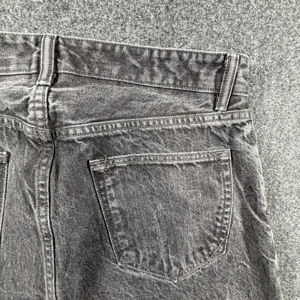 Banana Republic Mens 34x32 Trooper Fit White Oak Cone Selvedge Denim Jeans Black